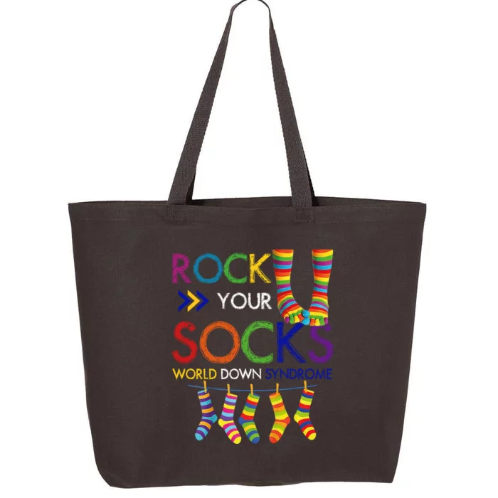 Rock Your Socks World Down Syndrome Awareness 25L Jumbo Tote