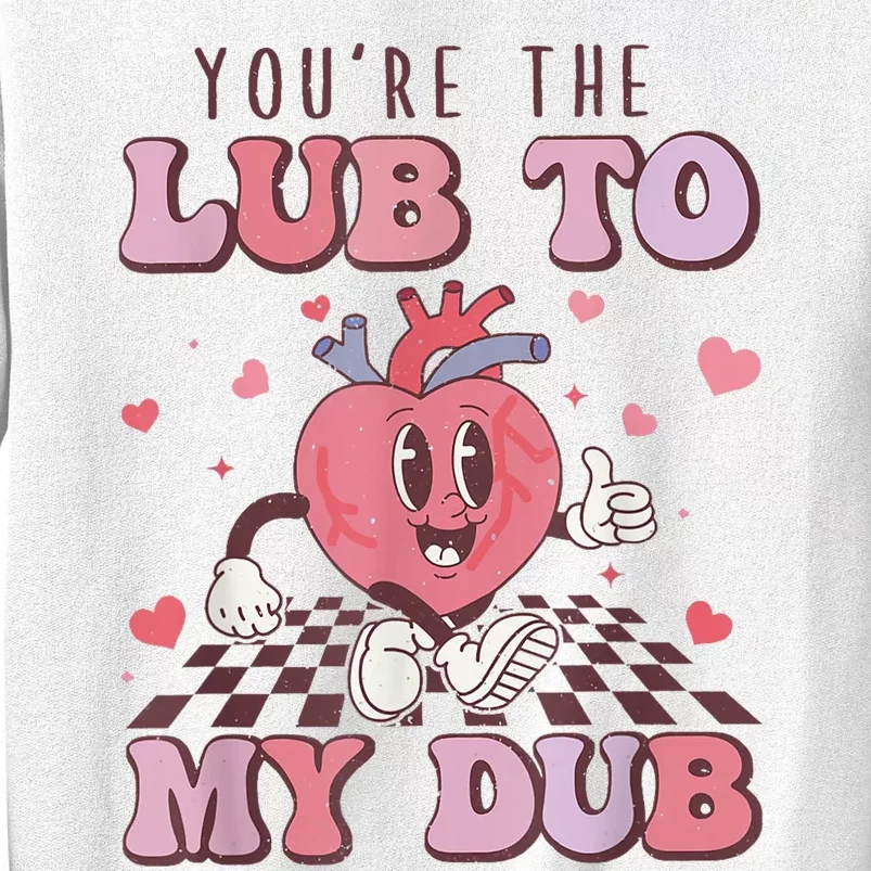 Retro Youre The Lub To My Dub Cvicu Nurse Valentine Cardiac Sweatshirt