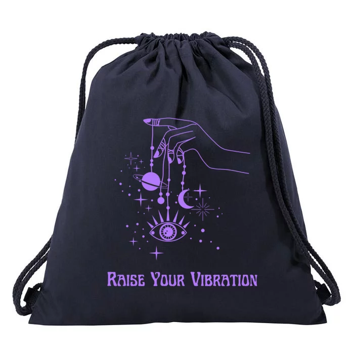 Raise Your Vibration New Age Purple Law Of Attraction Cute Gift Drawstring Bag