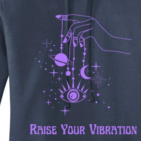 Raise Your Vibration New Age Purple Law Of Attraction Cute Gift Women's Pullover Hoodie