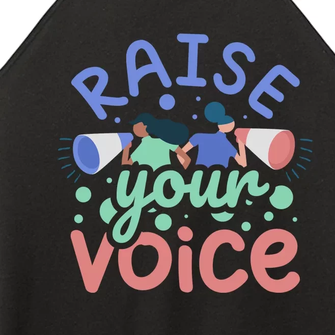 Raise Your Voice Women’s Perfect Tri Rocker Tank