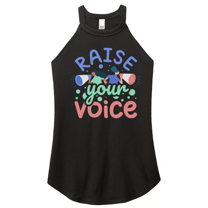 Raise Your Voice Women’s Perfect Tri Rocker Tank