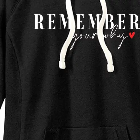 Remember Your Why Motivational Women's Fleece Hoodie