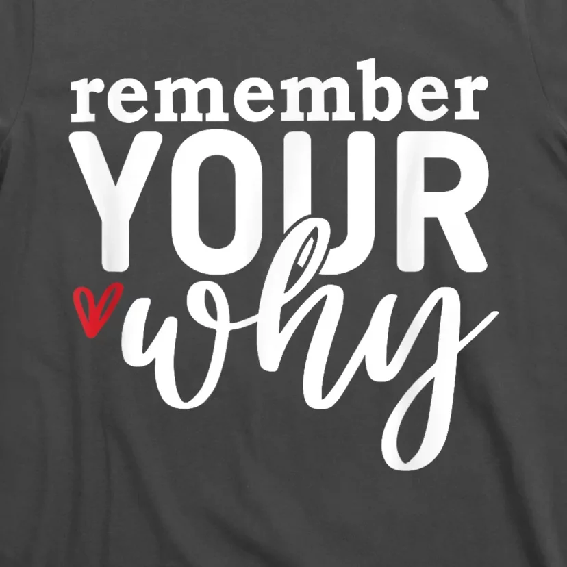 Remember Your Why Inspirational T-Shirt