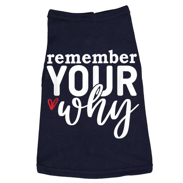 Remember Your Why Inspirational Doggie Tank