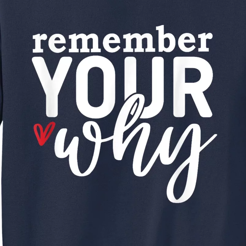 Remember Your Why Inspirational Sweatshirt