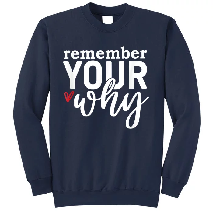 Remember Your Why Inspirational Sweatshirt