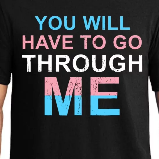 Retro You Will Have To Go Through Me Lgbtq Pajama Set