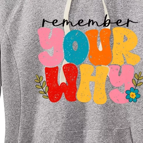 Remember Your Why Inspirational Motivational Sarcastic Women's Fleece Hoodie