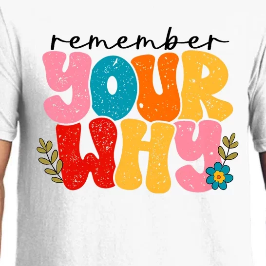 Remember Your Why Inspirational Motivational Sarcastic Pajama Set