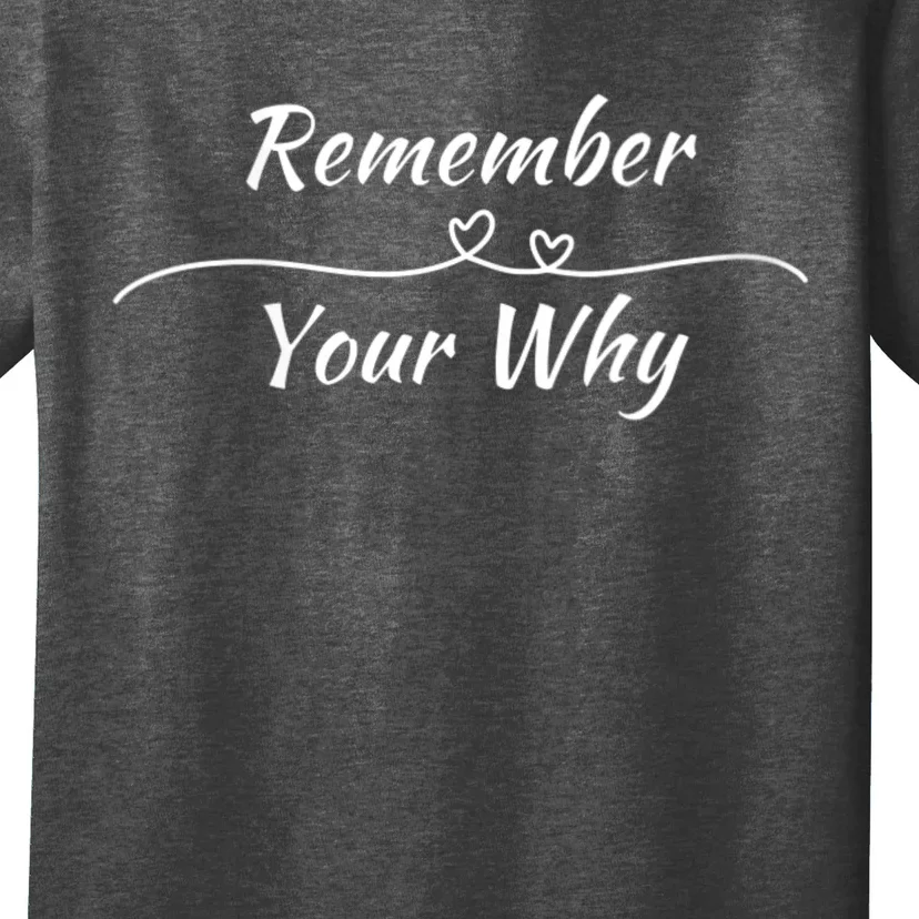 Remember Your Why Motivational Quote T-Shirt