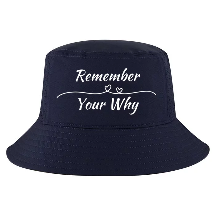 Remember Your Why Motivational Quote Cool Comfort Performance Bucket Hat