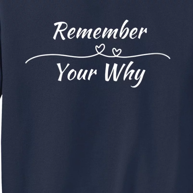 Remember Your Why Motivational Quote Sweatshirt