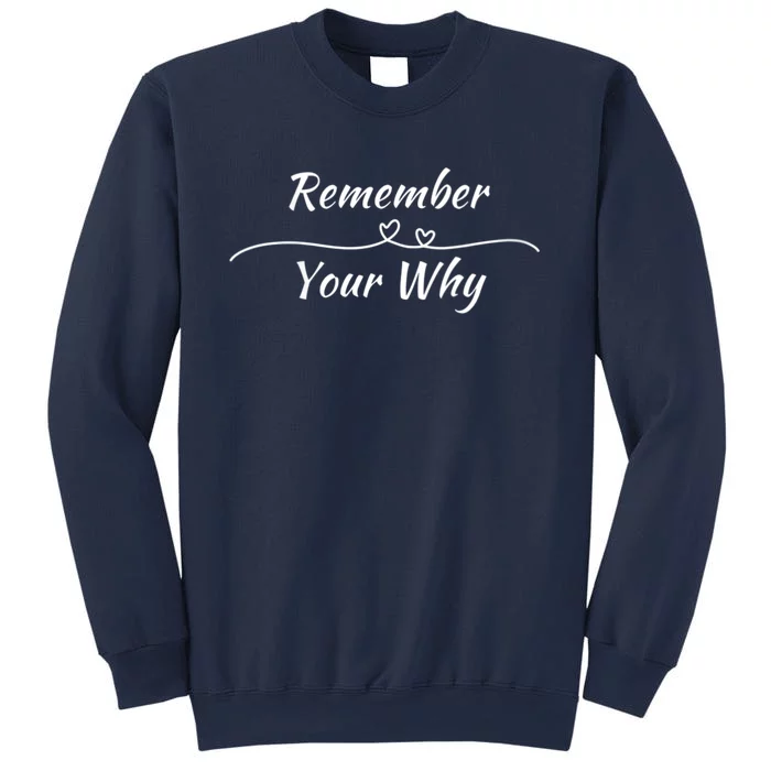 Remember Your Why Motivational Quote Sweatshirt