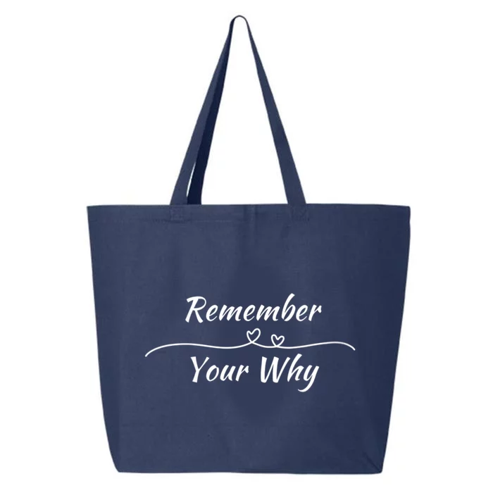 Remember Your Why Motivational Quote 25L Jumbo Tote