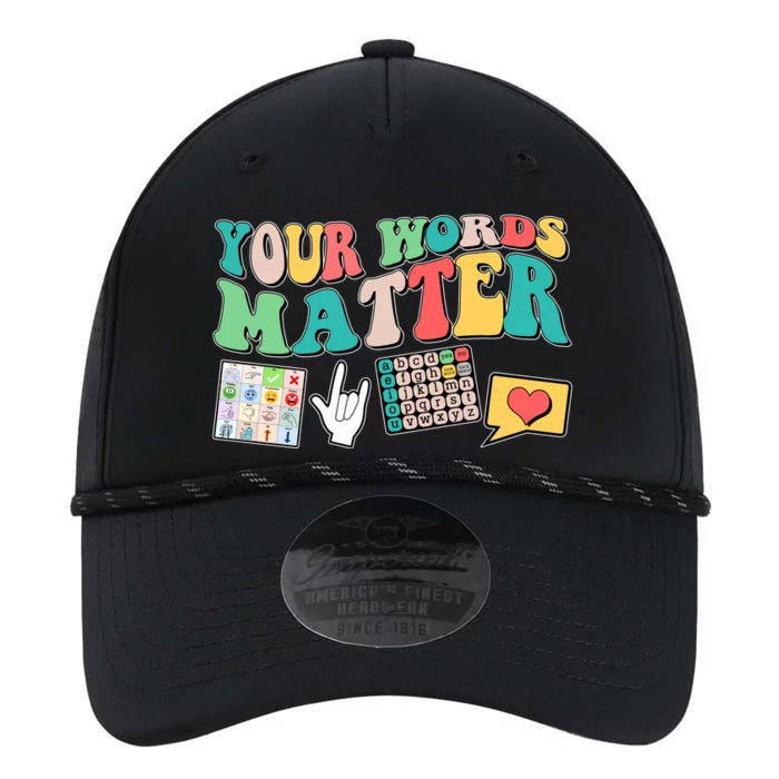 Retro Your Words Matters Speech Therapy Specialist Performance The Dyno Cap