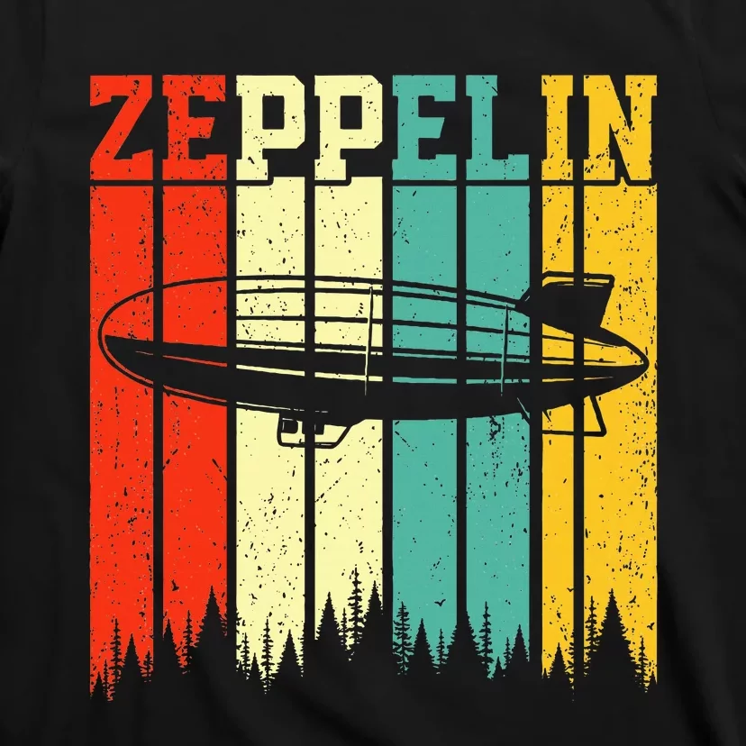 Retro Zeppelin 70s 80s Dirigible Airship Zepelin T-Shirt