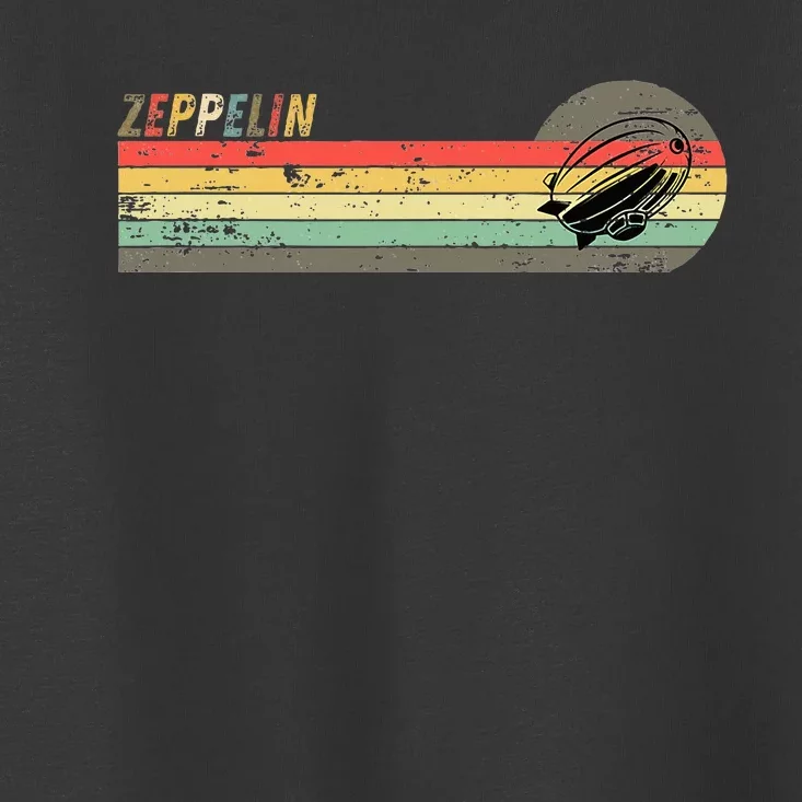 Retro Zeppelin 70s 80s Dirigible Toddler T-Shirt