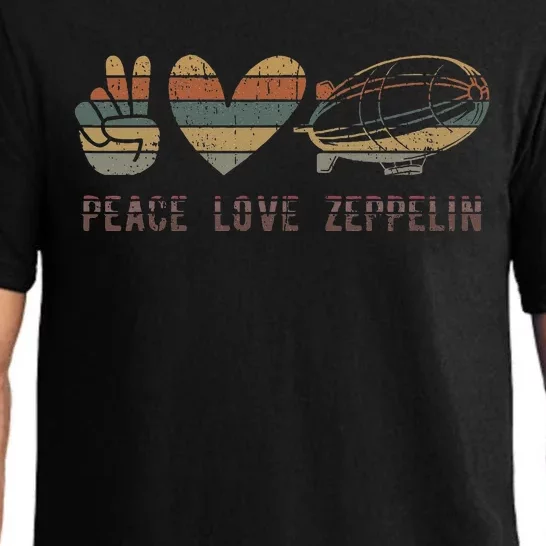 Retro Zeppelin 70s Dirigible Blimp Airship Zepelin Pajama Set