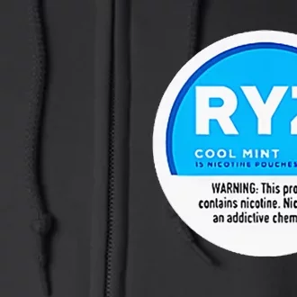 Ryz Zyn Blue Rizzberry To Rizz Packets Full Zip Hoodie