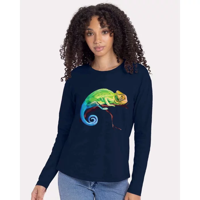 Reptile Zoo Keeper Gift Idea Lizard Safari Chameleon Womens Cotton Relaxed Long Sleeve T-Shirt