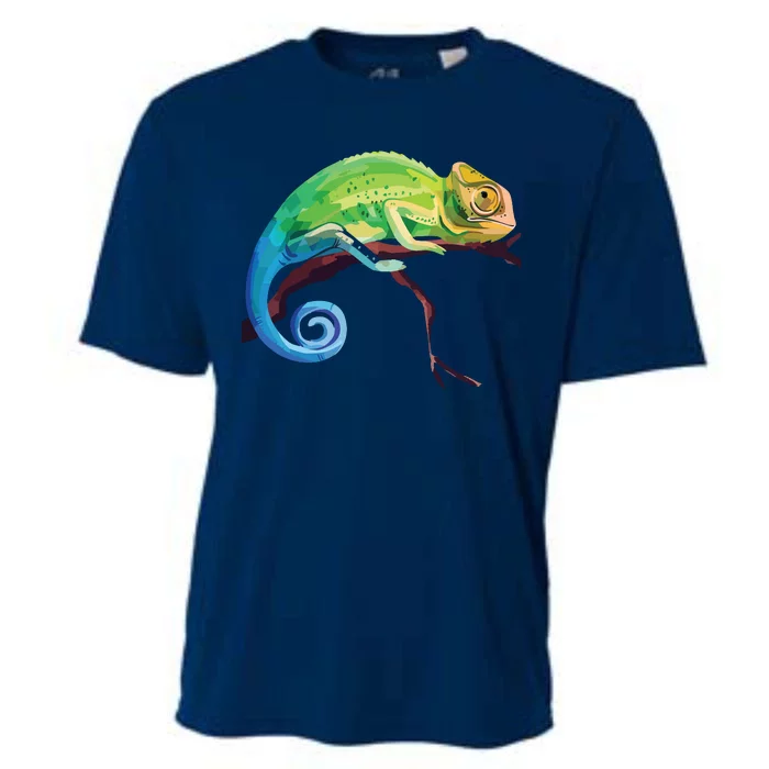 Reptile Zoo Keeper Gift Idea Lizard Safari Chameleon Cooling Performance Crew T-Shirt