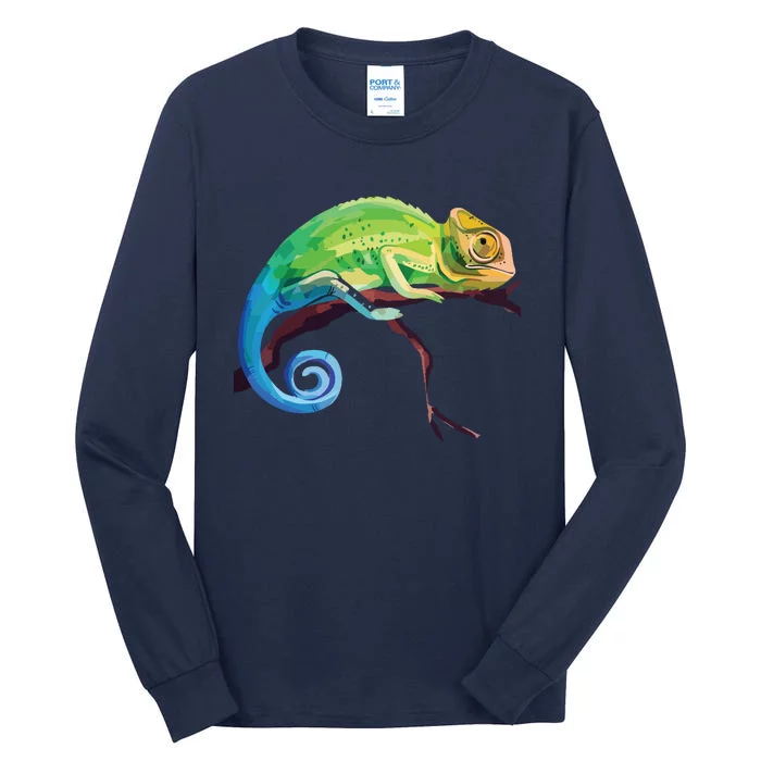 Reptile Zoo Keeper Gift Idea Lizard Safari Chameleon Tall Long Sleeve T-Shirt