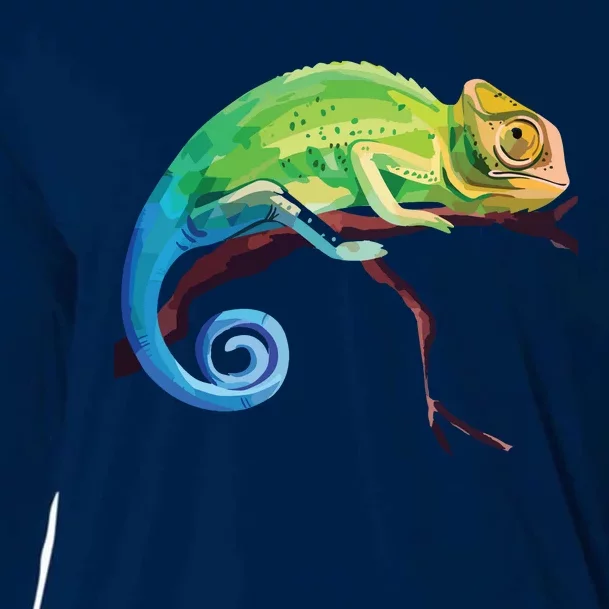 Reptile Zoo Keeper Gift Idea Lizard Safari Chameleon Cooling Performance Long Sleeve Crew