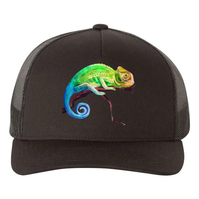 Reptile Zoo Keeper Idea Lizard Safari Chameleon Yupoong Adult 5-Panel Trucker Hat