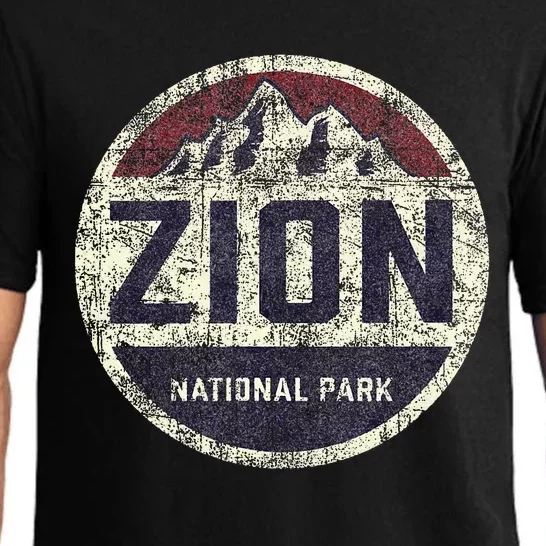 Retro Zion National Park Utah Mountain Hiking Pajama Set