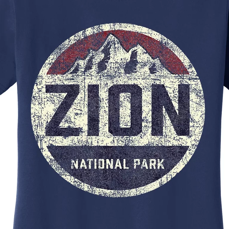 Retro Zion National Park Utah Mountain Hiking Women's T-Shirt