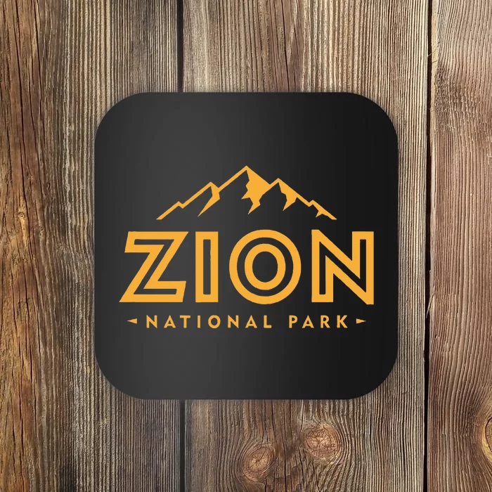 Retro Zion National Park Utah Mountain Women Hiking Coaster