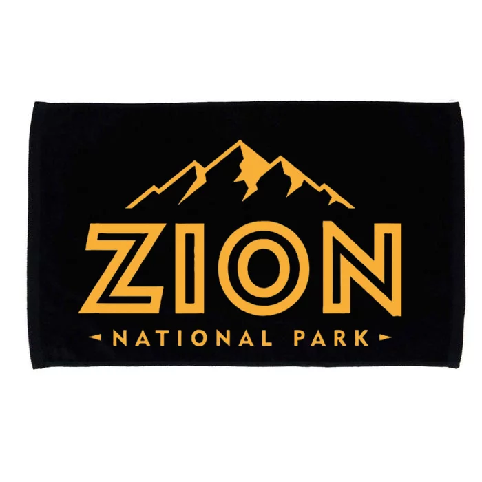 Retro Zion National Park Utah Mountain Women Hiking Microfiber Hand Towel