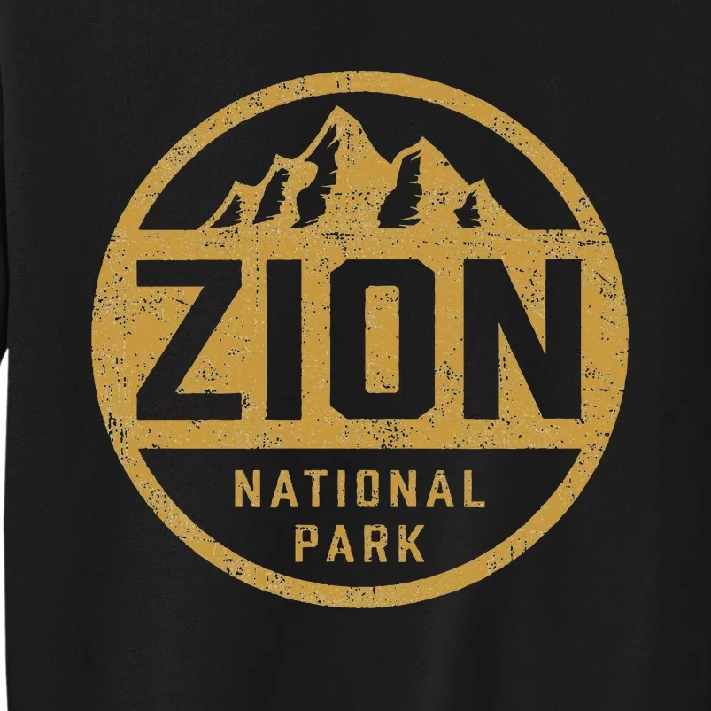 Retro Zion National Park Utah Mountain Hiking Sweatshirt