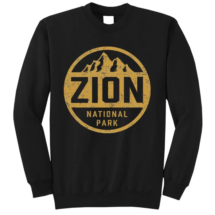 Retro Zion National Park Utah Mountain Hiking Sweatshirt