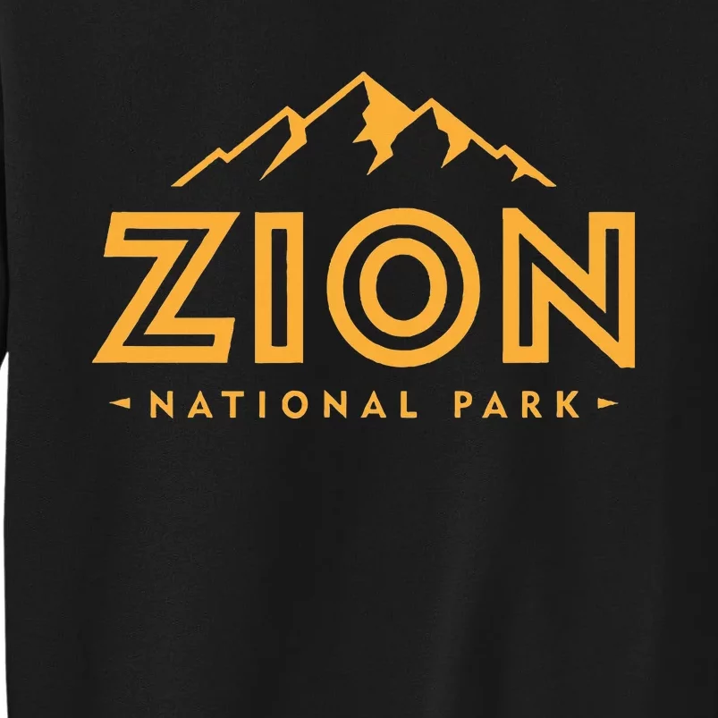 Retro Zion National Park Utah Mountain Sweatshirt