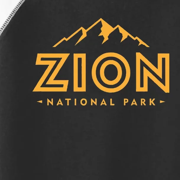 Retro Zion National Park Utah Mountain Toddler Fine Jersey T-Shirt