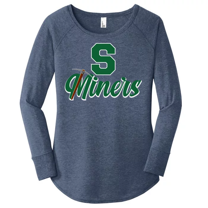 S Minors Sport Team Logo Women's Perfect Tri Tunic Long Sleeve Shirt