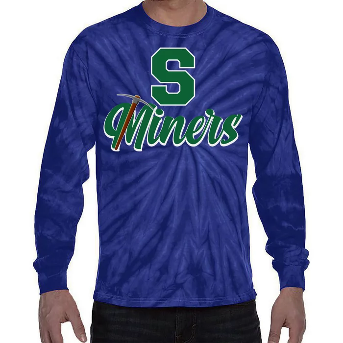 S Minors Sport Team Logo Tie-Dye Long Sleeve Shirt