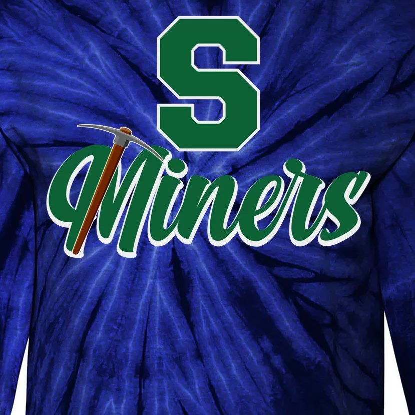 S Minors Sport Team Logo Tie-Dye Long Sleeve Shirt