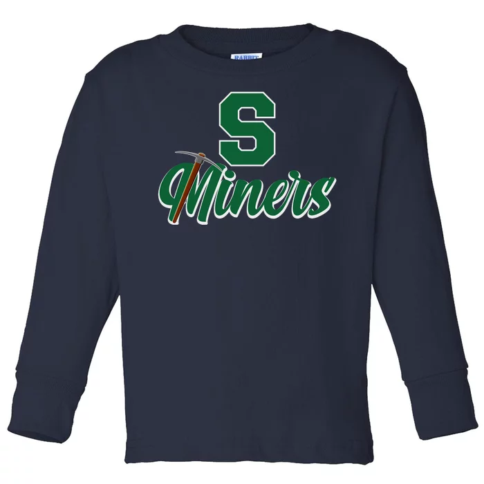 S Minors Sport Team Logo Toddler Long Sleeve Shirt