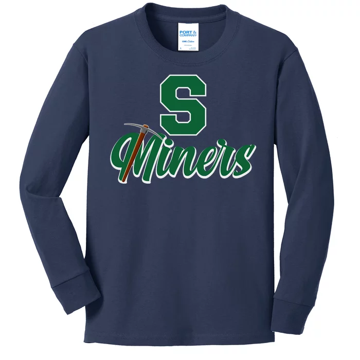 S Minors Sport Team Logo Kids Long Sleeve Shirt