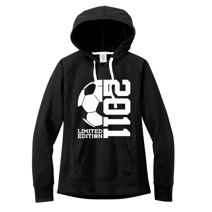 Soccer 12th Birthday Football Women's Fleece Hoodie