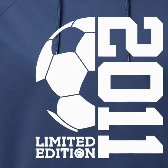 Soccer 12th Birthday Football Performance Fleece Hoodie