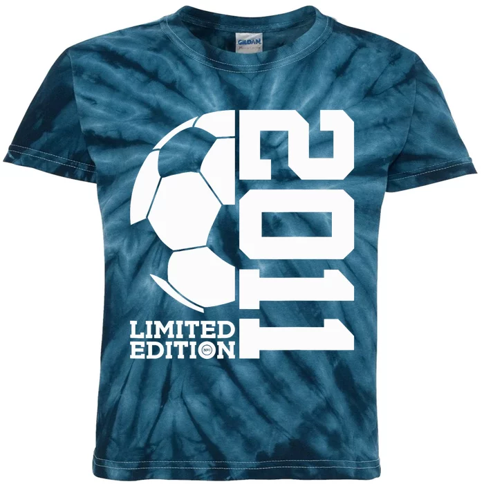 Soccer 12th Birthday Football Kids Tie-Dye T-Shirt