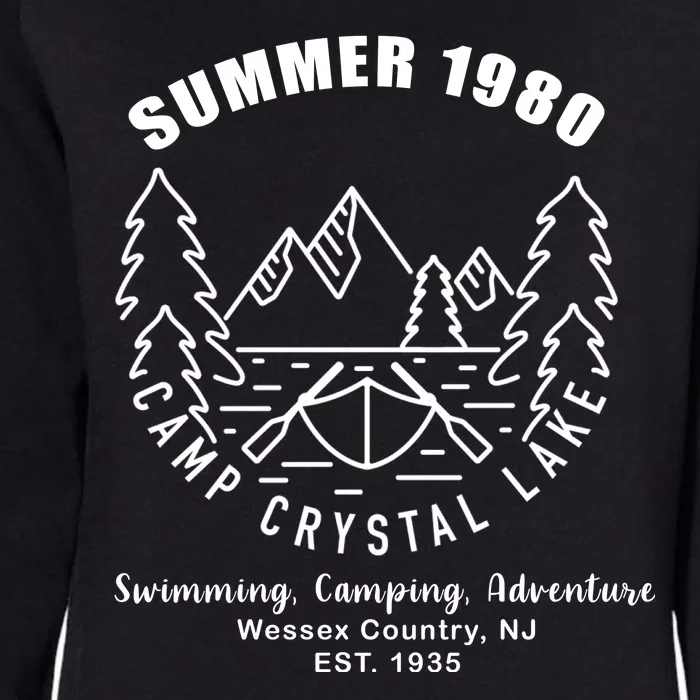 Summer 1980 Camp Crystal Lake Womens California Wash Sweatshirt