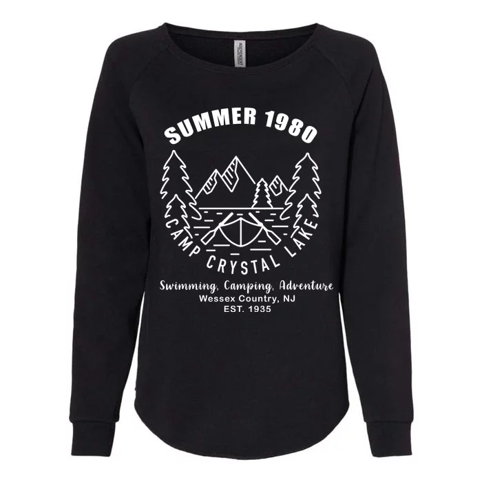 Summer 1980 Camp Crystal Lake Womens California Wash Sweatshirt