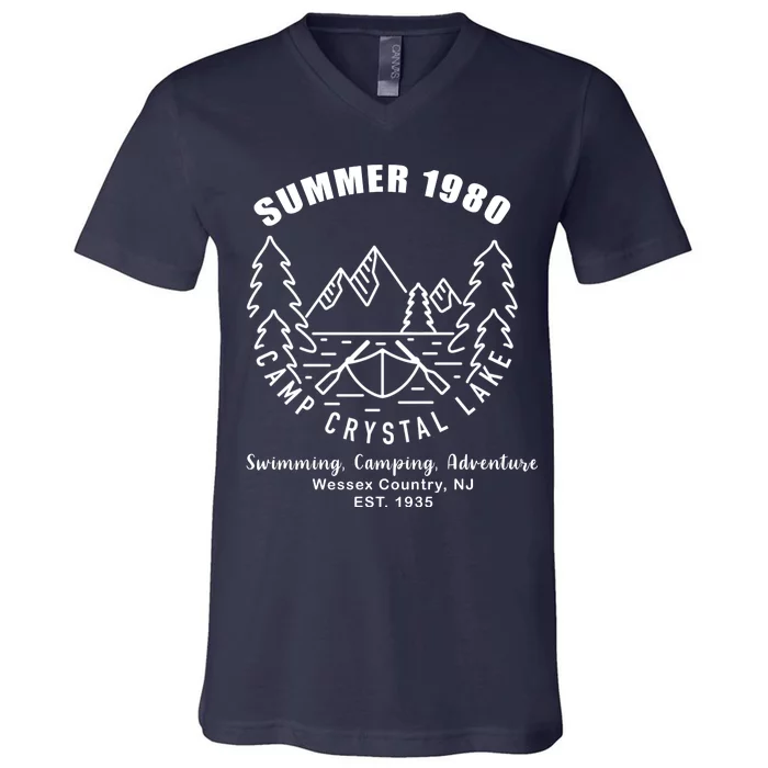 Summer 1980 Camp Crystal Lake V-Neck T-Shirt