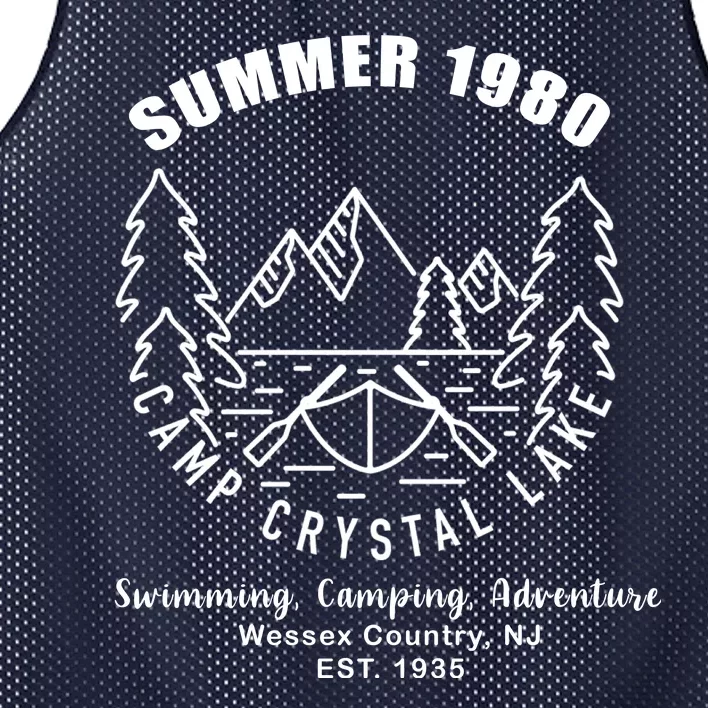 Summer 1980 Camp Crystal Lake Mesh Reversible Basketball Jersey Tank