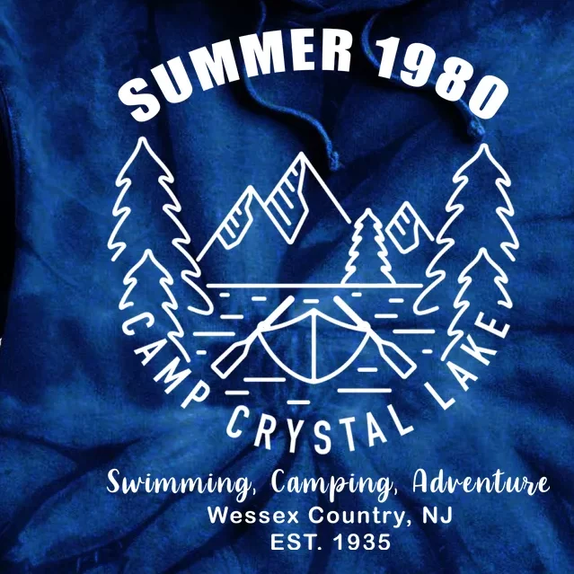 Summer 1980 Camp Crystal Lake Tie Dye Hoodie